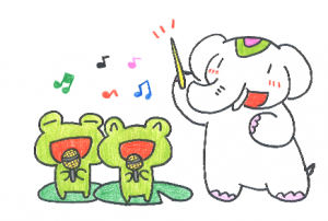 金運を招くカエルだゾウ♪