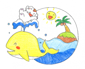 金運アップ！待ち受け！！【くじら】で金運アップだゾウ♪