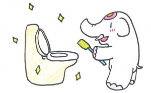 今日は「そうじの日」　トイレそうじで金運アップ！