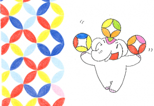 開運の吉祥文様【七宝】だゾウ♪