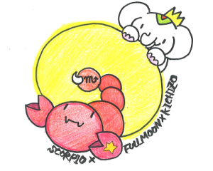 吉ゾウくんの金運アップ！待ち受け！！ 【さそり座満月と吉ゾウくん】だゾウ♪