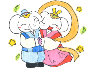 金運アップ待ち受け！願いを叶えるパワーがいっぱい！【七夕】だゾウ♪