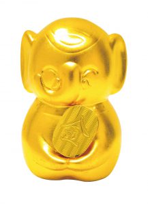 純金箔の吉ゾウくん像