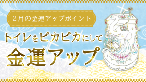 【2月の金運アップ－①】トイレをピカピカにすれば必ず金運が上がる！