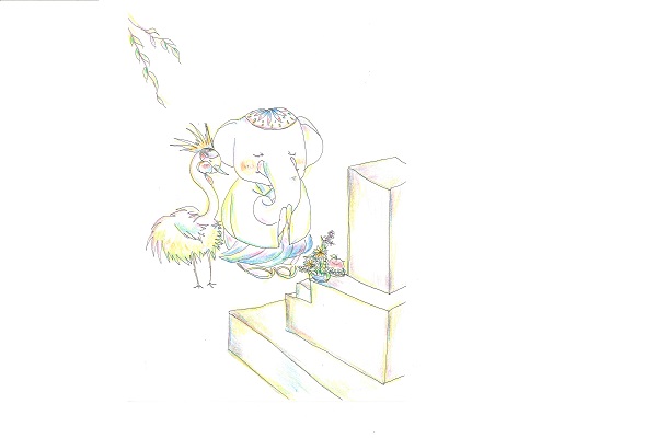 【フリー】お墓参り - コピー