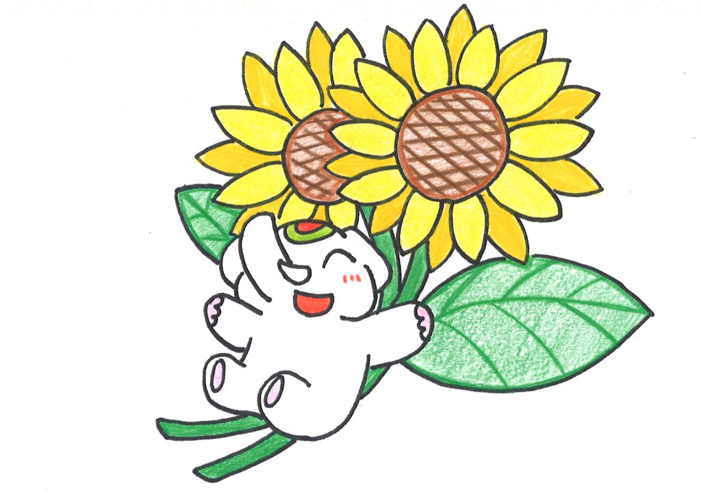 金運アップ!待ち受け!!【ひまわり】で元気&金運アップ!だゾウ