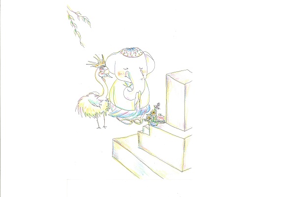 【フリー】お墓参り - コピー