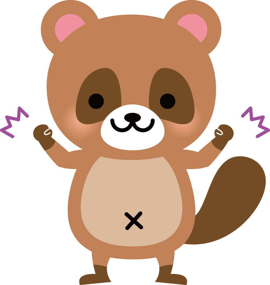 お腹ぽっこりタヌキ (1)