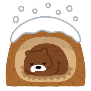 冬眠中