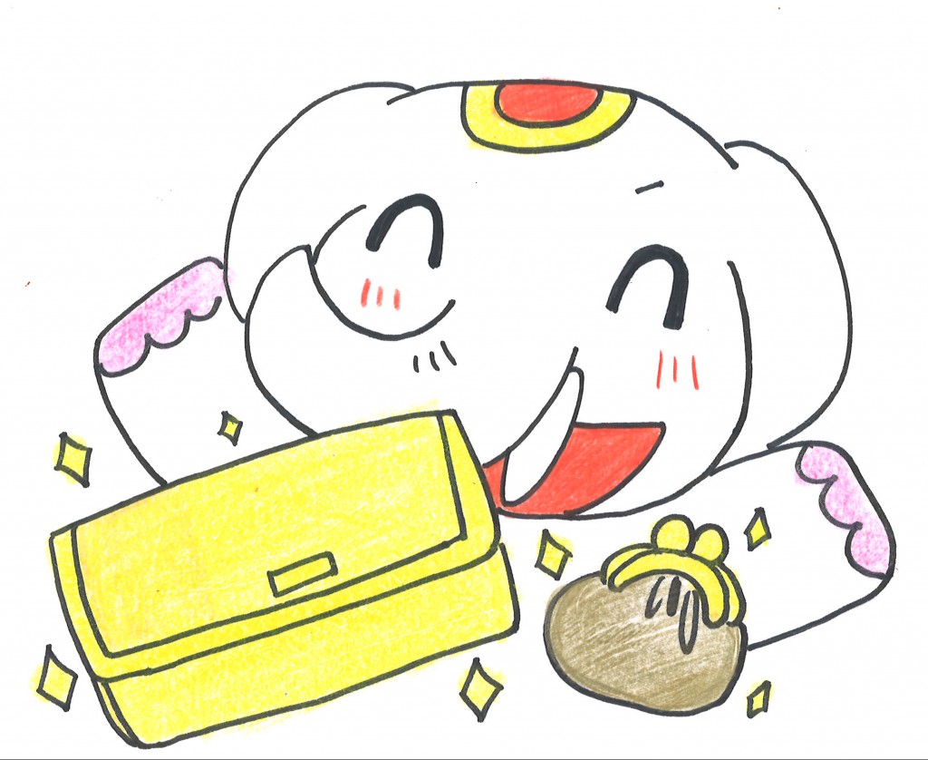 お財布はキレイに使うと金運アップだゾウ!