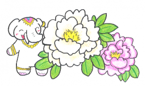 開運の花【牡丹】だゾウ