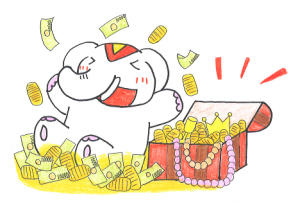 明日(5月11日)は、金運増大!【一粒万倍日】だゾウ!