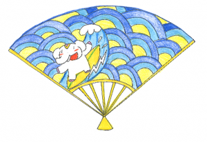 金運アップ!待ち受け!!【扇子】で運氣アップだゾウ♪
