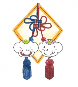 金運アップ待ち受け!【吉祥結び】は縁起が良いゾウ!!