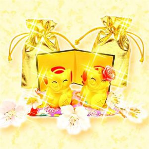 3月の金運アップのキメ手⑤【吉ゾウくん&結愛ちゃんをお奉りする】