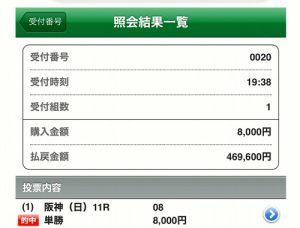 【五黄の寅ブレスレット】を授与いただいたら「競馬で46万円」当たりました！