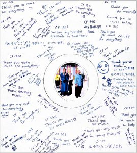 スリランカ支援へのお礼状(寄せ書き・写真)